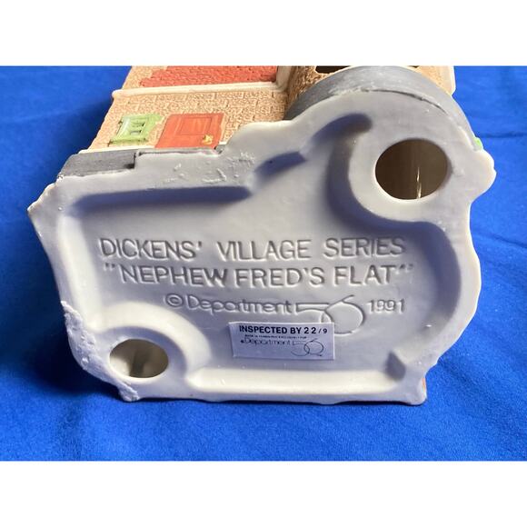 VTG Heritage Collection Light Up Dickens Village Fred's Flat w/ Box 1991 5557-3 - Picture 11 of 11